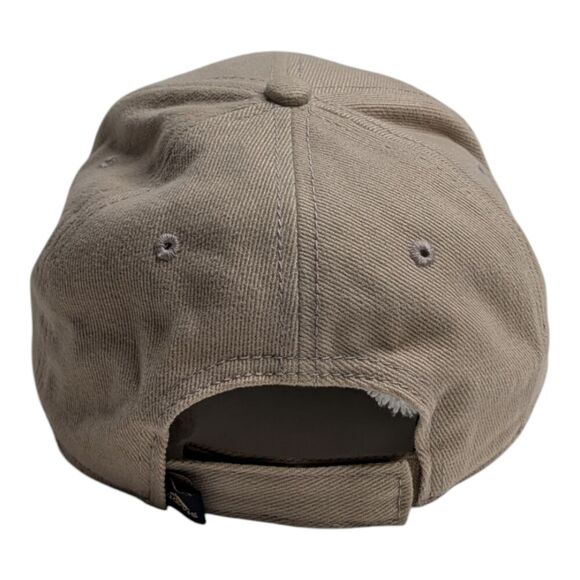 Vintage Adidas Khaki Black Adjustable Strapback Embroidered Logo Baseball Cap - Picture 6 of 10